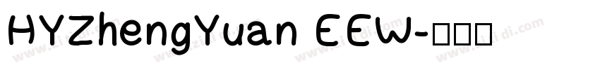 HYZhengYuan EEW字体转换